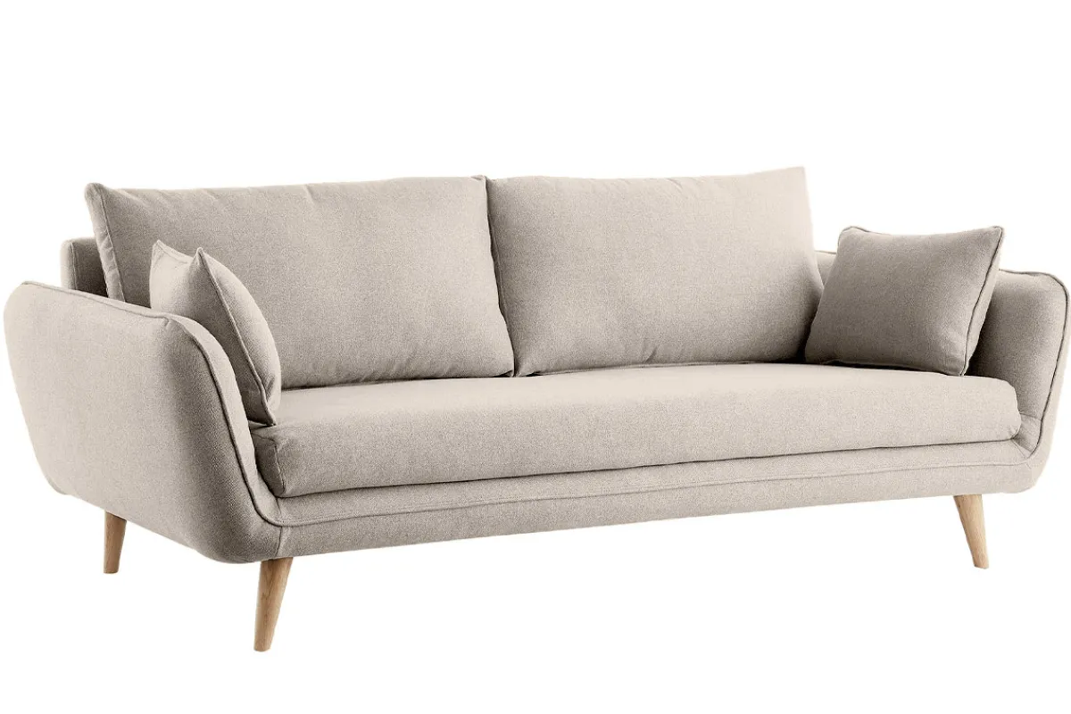 Miliboo Skandinavisches 3-Sitzer-Sofa beige CREEP* Design-sofas