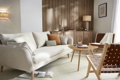 Miliboo Skandinavisches 3-Sitzer-Sofa beige CREEP* Design-sofas