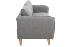 Miliboo Skandinavisches Sofa 3-Sitzer Hellgrau KURT* Design-sofas