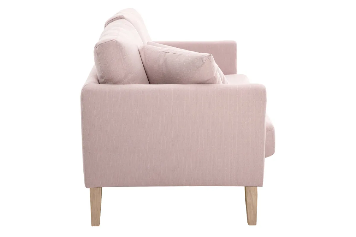 Miliboo Skandinavisches Sofa 2-Sitzer pastellrosa mit abnehmbarem Bezug OSLO* Design-sofas