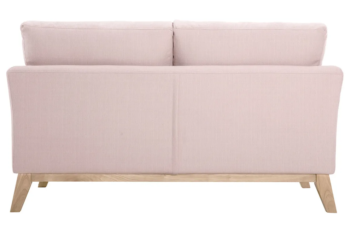 Miliboo Skandinavisches Sofa 2-Sitzer pastellrosa mit abnehmbarem Bezug OSLO* Design-sofas