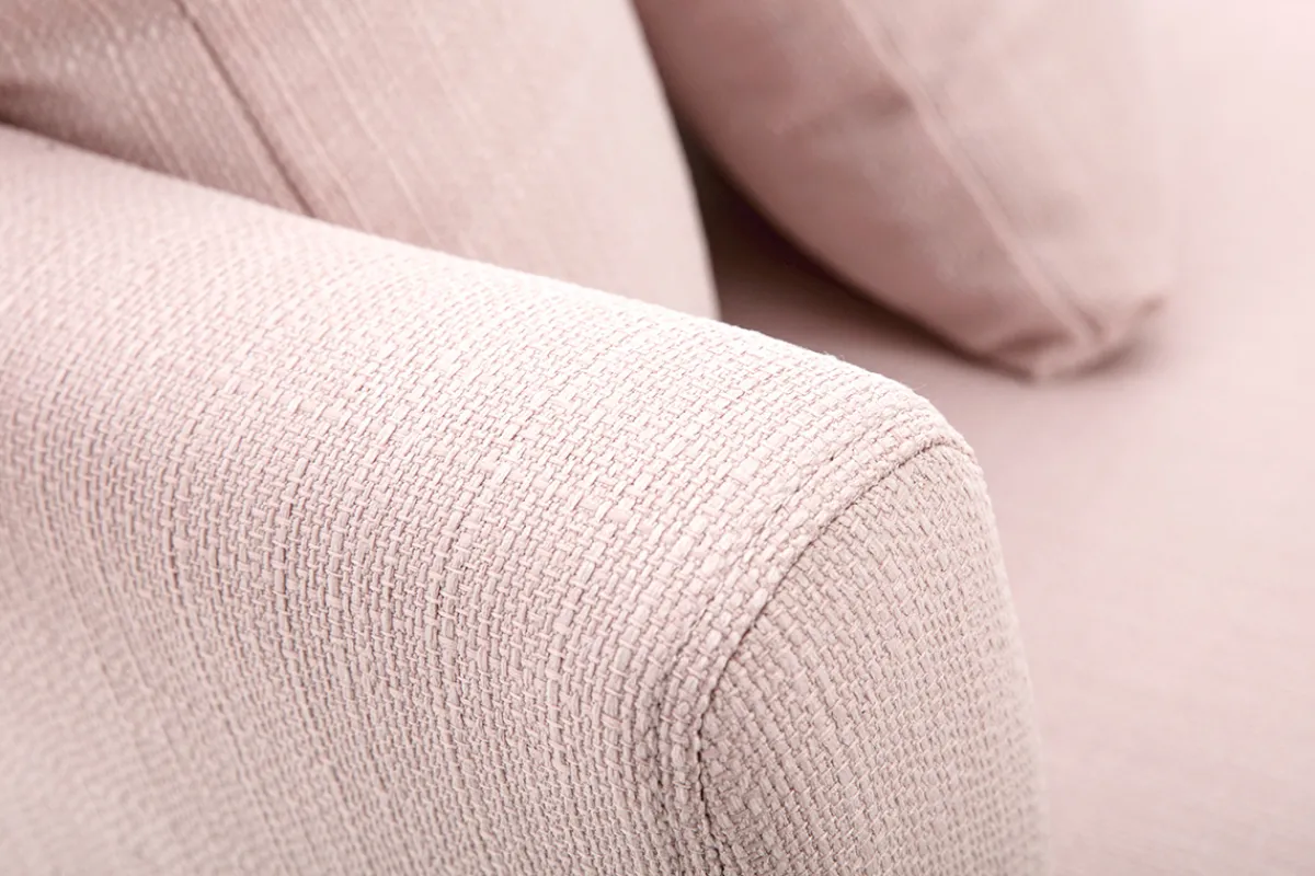 Miliboo Skandinavisches Sofa 2-Sitzer pastellrosa mit abnehmbarem Bezug OSLO* Design-sofas