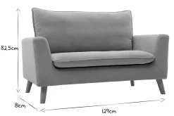 Miliboo Skandinavisches Sofa 2-Sitzer in Beige CREEP* Design-sofas