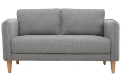 Miliboo Skandinavisches Sofa 2-Sitzer Hellgrau KURT* Design-sofas