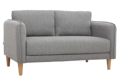 Miliboo Skandinavisches Sofa 2-Sitzer Hellgrau KURT* Design-sofas