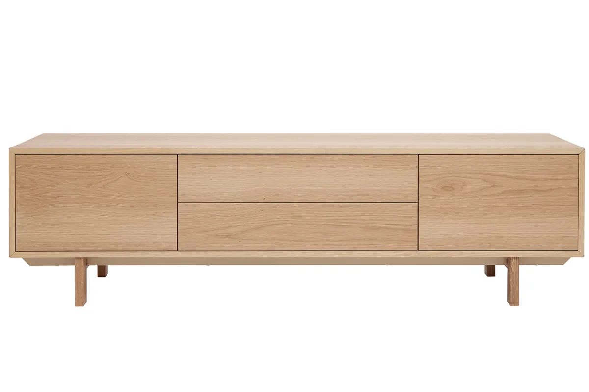 Miliboo Skandinavisches TV-Möbel aus hellem Holz B180cm SID* Tv-lowboards