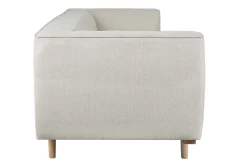 Miliboo Sofa beiger Stoff und Holz 2-3 Sitzer MORRIS* Design-sofas