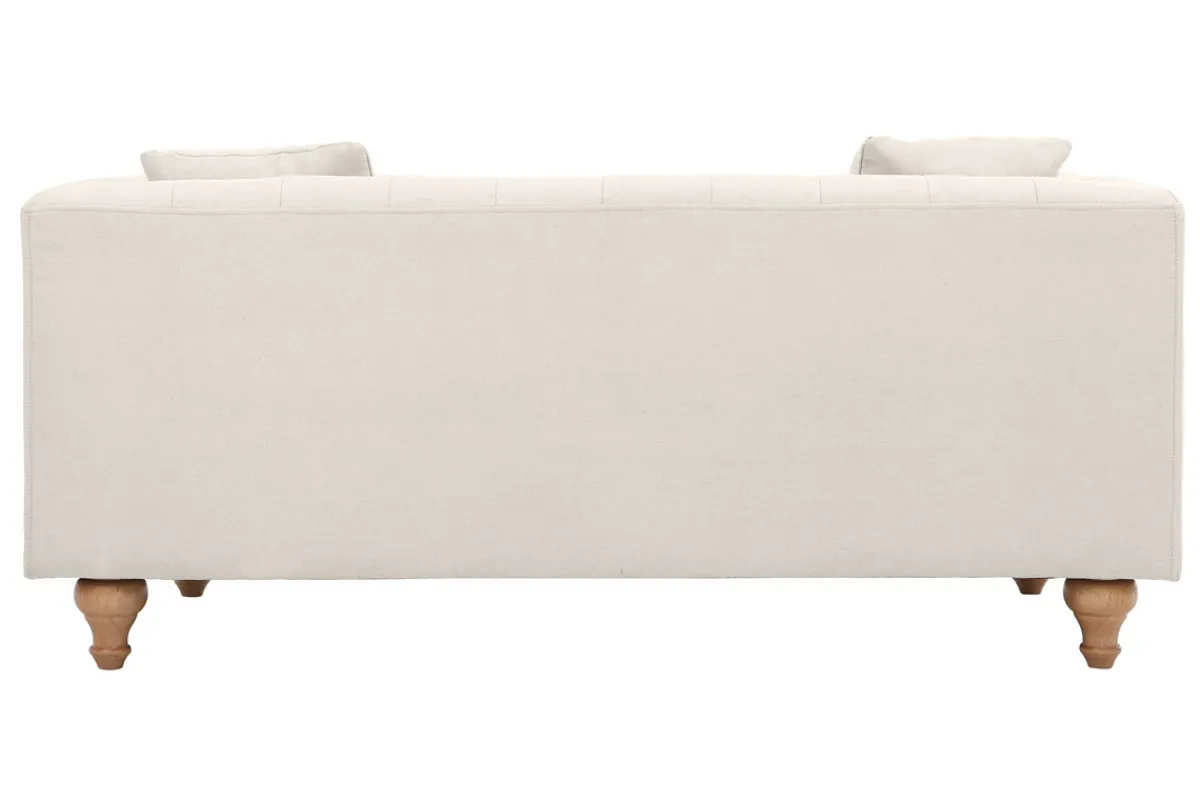 Miliboo Sofa klassisch Stoff 2-Sitzer Naturfarben MONTAIGNE* Design-sofas