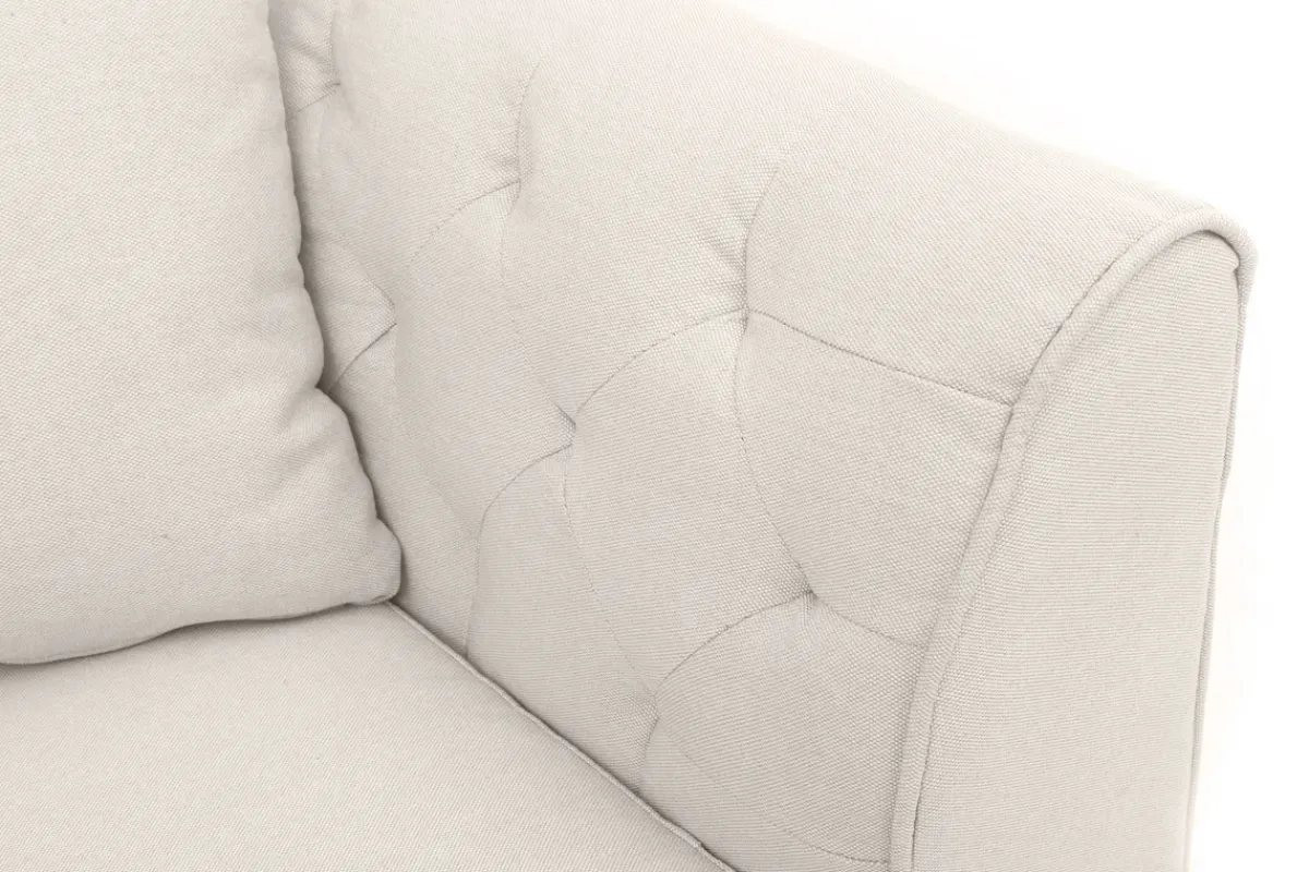 Miliboo Sofa klassisch Stoff 2-Sitzer Naturfarben MONTAIGNE* Design-sofas