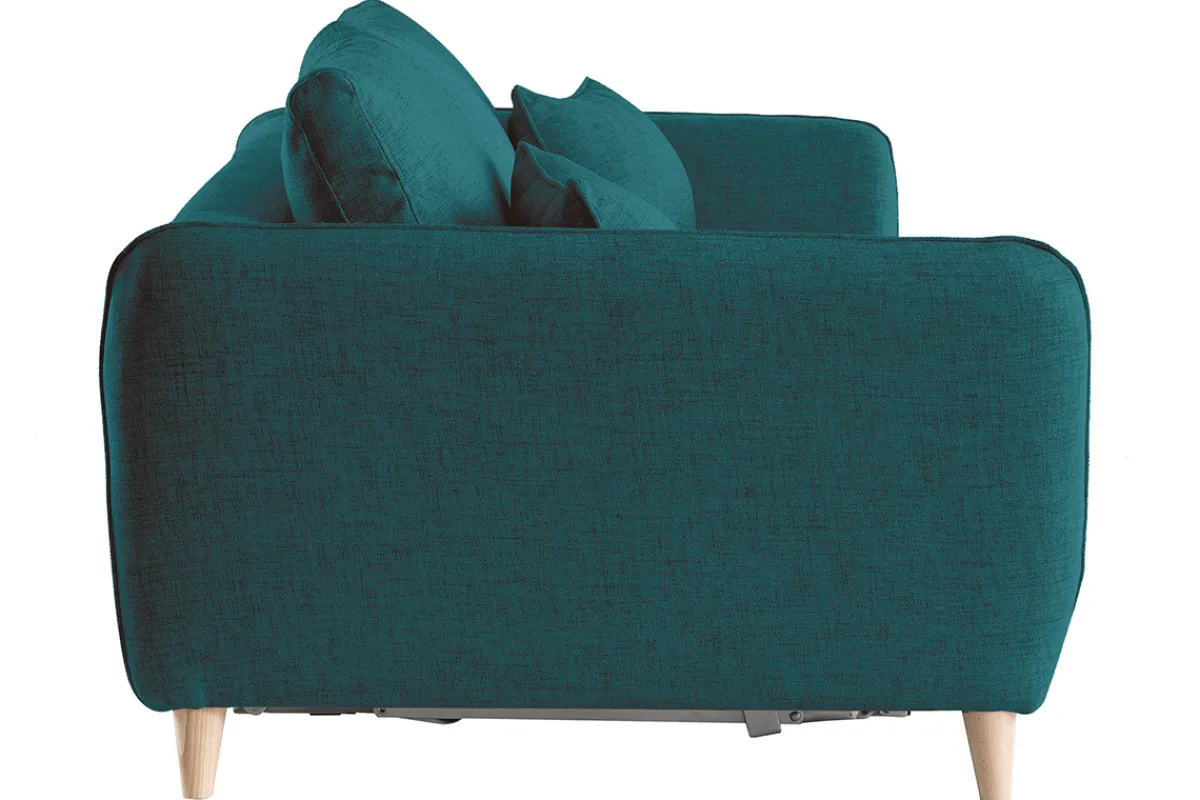 Miliboo Sofa skandinavisch 3 Plätze pfauenblau CREEP* Schlafsofas