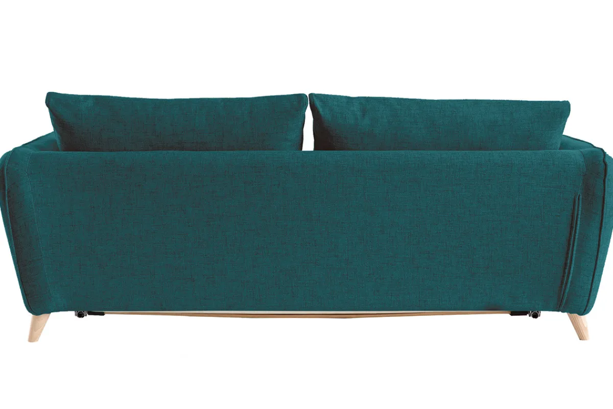Miliboo Sofa skandinavisch 3 Plätze pfauenblau CREEP* Schlafsofas