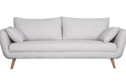 Miliboo Sofa skandinavisch 3 Plätze hellgrau-meliert CREEP* Design-sofas