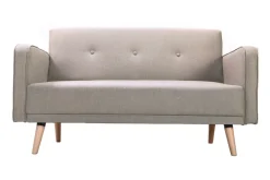 Miliboo Sofa skandinavisch 2 Plätze Hellgrau ULLA* Design-sofas