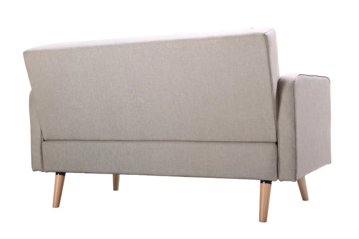 Miliboo Sofa skandinavisch 2 Plätze Hellgrau ULLA* Design-sofas