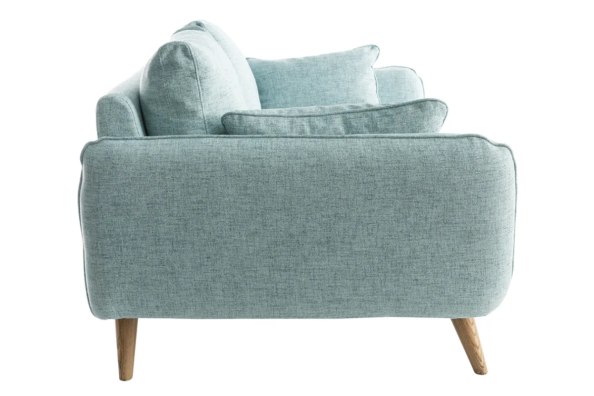 Miliboo Sofa skandinavisch 3 Plätze eisblau CREEP* Design-sofas