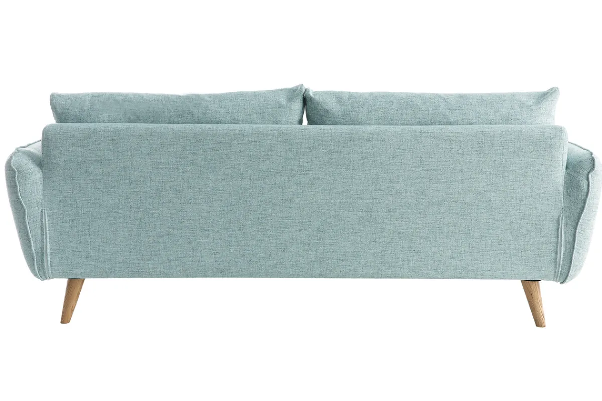 Miliboo Sofa skandinavisch 3 Plätze eisblau CREEP* Design-sofas