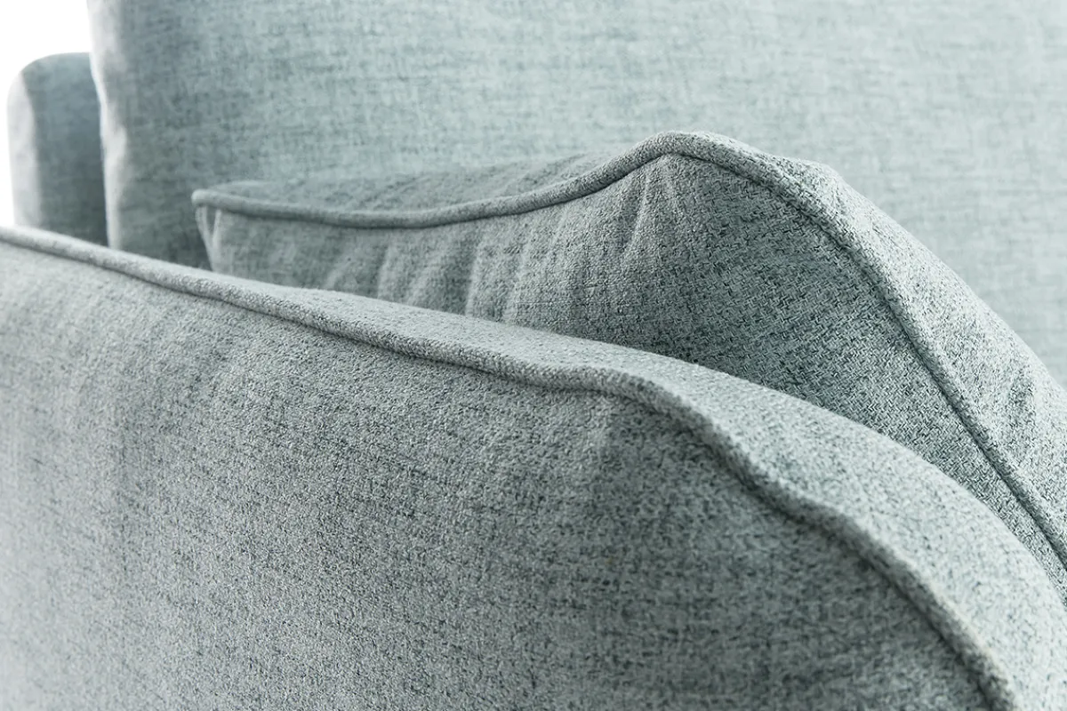 Miliboo Sofa skandinavisch 3 Plätze eisblau CREEP* Design-sofas