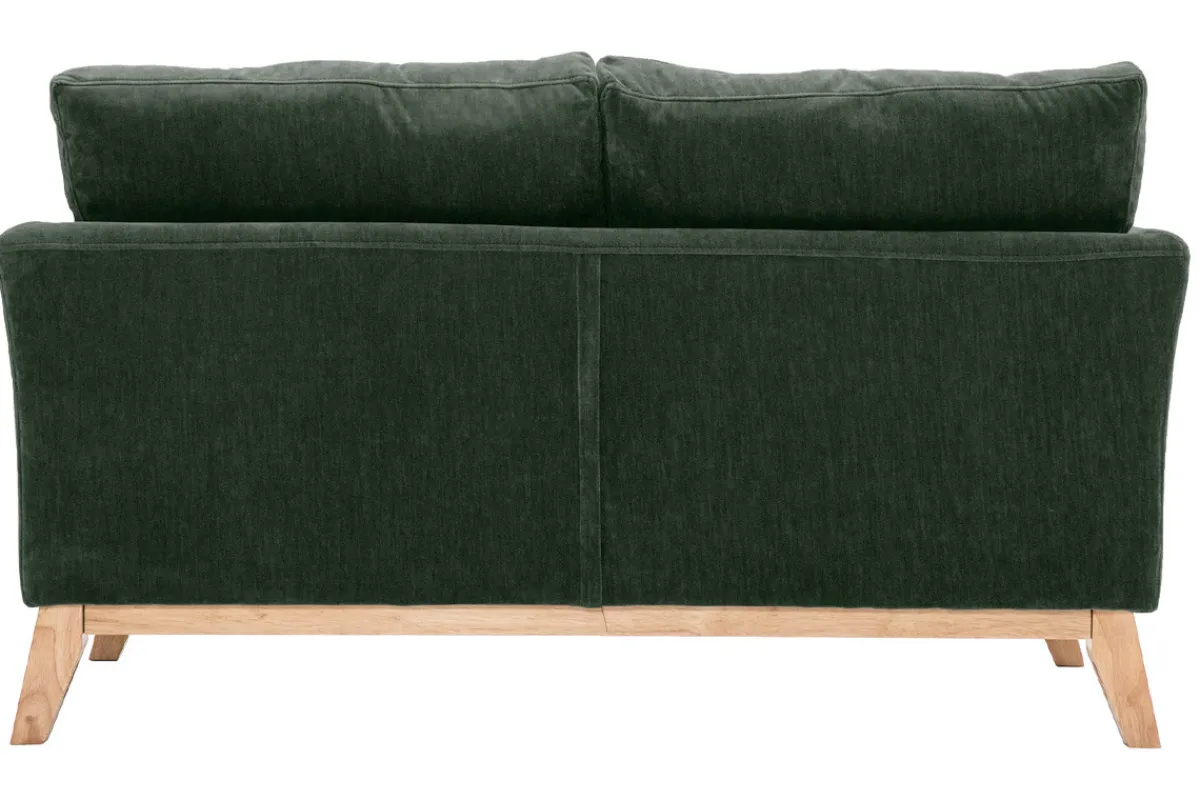 Miliboo Sofa skandinavisch 2 Plätze Khaki Holzbeine OSLO* Design-sofas