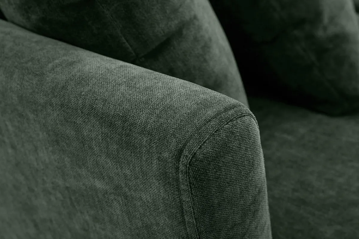 Miliboo Sofa skandinavisch 2 Plätze Khaki Holzbeine OSLO* Design-sofas