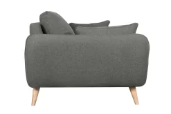 Miliboo Sofa skandinavisch 3 Plätze anthrazit grauCREEP* Design-sofas