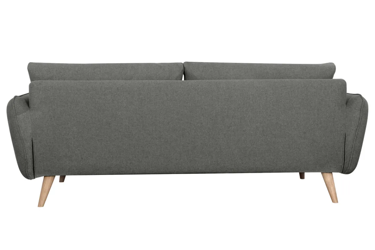 Miliboo Sofa skandinavisch 3 Plätze anthrazit grauCREEP* Design-sofas