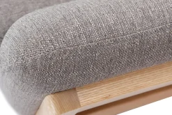 Miliboo Sofa skandinavisch 3 Plätze Grau Holzbeine YOKO* Design-sofas
