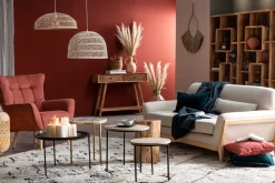 Miliboo Sofa skandinavisch 3 Plätze Grau Holzbeine YOKO* Design-sofas