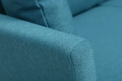 Miliboo Sofa skandinavisch 3 Plätze -Blau Holzbeine OSLO* Design-sofas