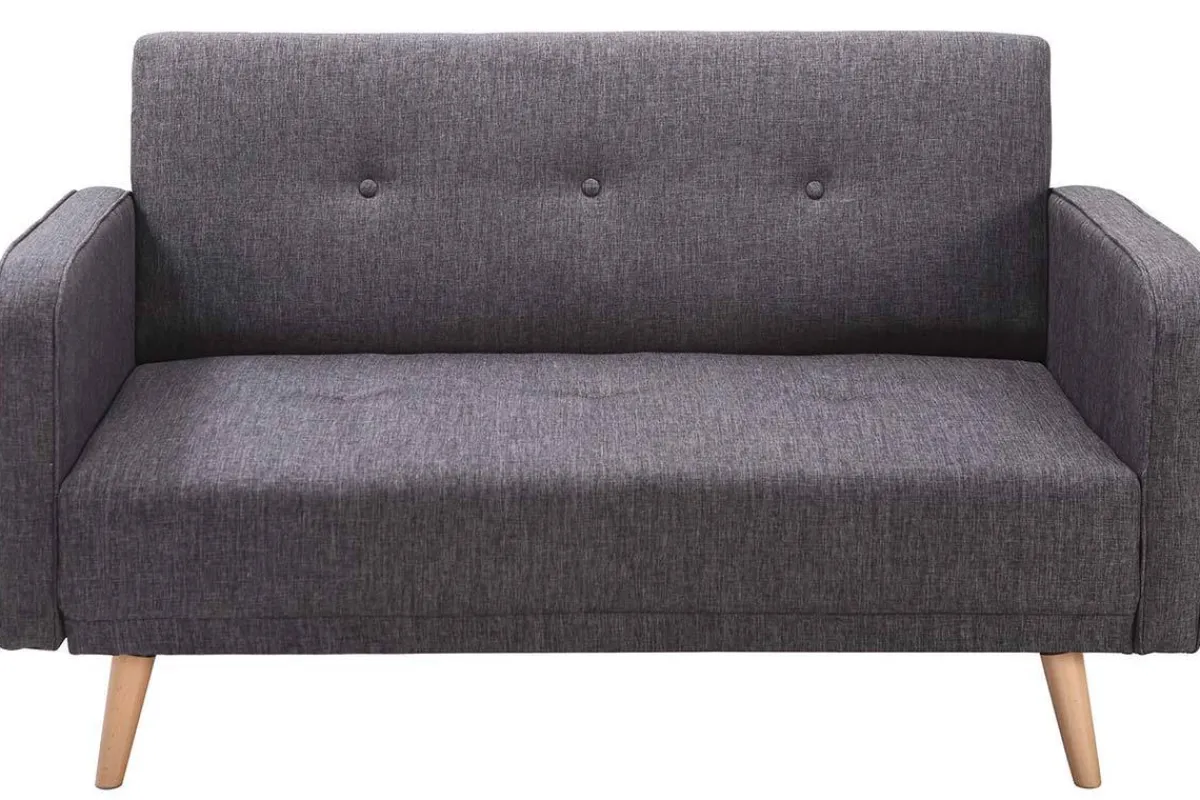 Miliboo Sofa skandinavisch 2 Plätze Dunkelgrau ULLA* Design-sofas