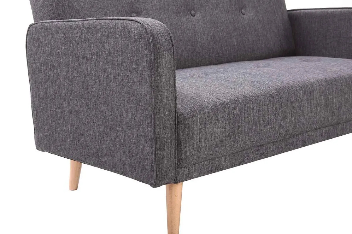 Miliboo Sofa skandinavisch 2 Plätze Dunkelgrau ULLA* Design-sofas