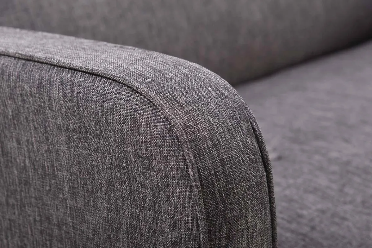 Miliboo Sofa skandinavisch 2 Plätze Dunkelgrau ULLA* Design-sofas