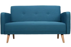 Miliboo Sofa skandinavisch 2 Plätze Blau ULLA* Design-sofas