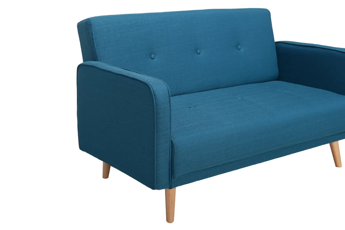 Miliboo Sofa skandinavisch 2 Plätze Blau ULLA* Design-sofas