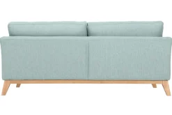 Miliboo Sofa skandinavisch 3 Plätze Hellblau Holzbeine OSLO* Design-sofas