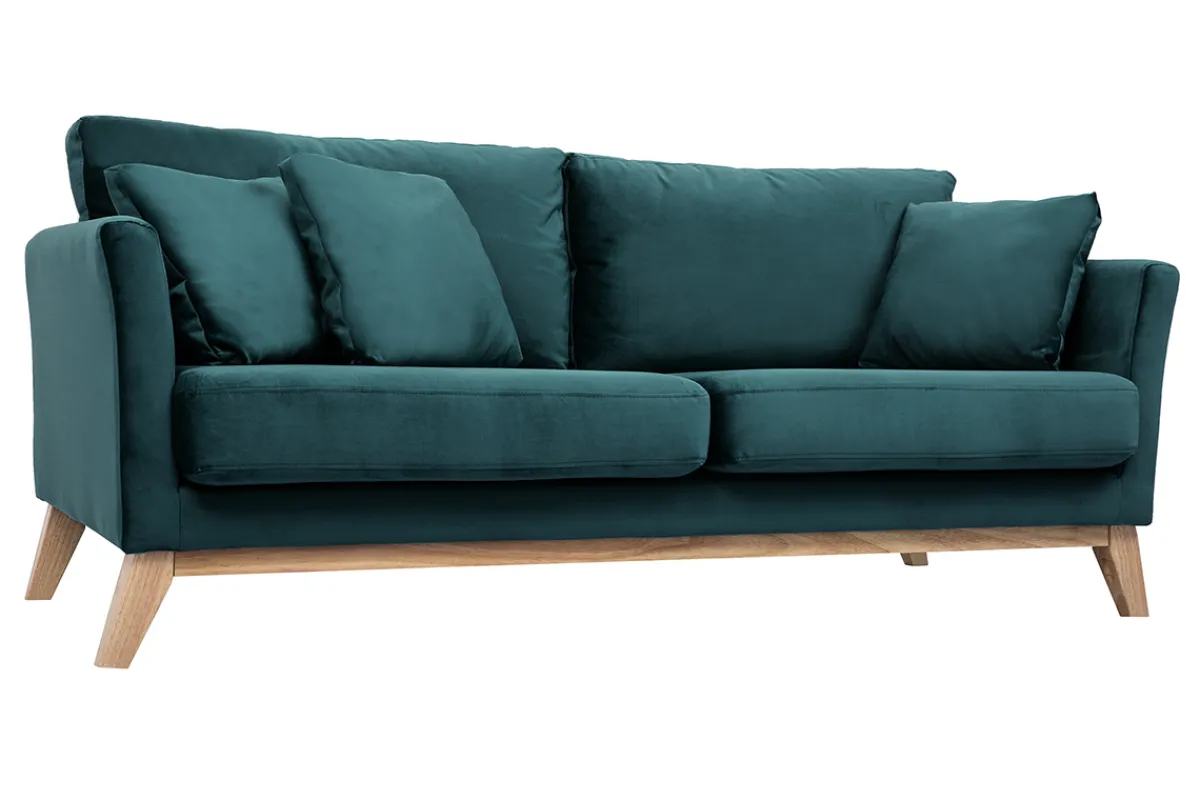 Miliboo Sofa skandinavisch 3 Plätze Bezug abnhembar Rosa OSLO* Design-sofas