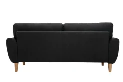 Miliboo Sofa Skandinavisch Stoff Anthrazitgrau 3-Sitzer ALICE* Design-sofas