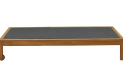 Miliboo Sonnenliegen dunkelgrau und Massivholz (2er-Set) NAVEEN* Gartenliegen