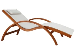 Miliboo Sonnenstuhl Cremefarben BIARRITZ* Gartenliegen