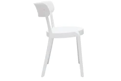 Miliboo Stapelbare Stühle weißer Kunststoff für Innen- und Außenbereich (2er- Set) RIOS* Gartenstühle
