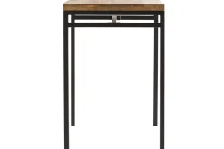 Miliboo Stehtisch rechteckig aus Mangoholz und schwarzem Metall YPSTER* Bartische/ Bar