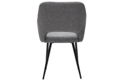 Miliboo Stühle aus grauem Stoff mit Samteffekt (2er-Set) LAURETTE* Design-stühle
