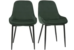 Miliboo Stühle aus grünem Samt (2er-Set) HOLO* Design-stühle