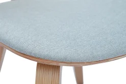 Miliboo Stühle aus hellem Holz und hellgrauem Stoff (2er-Set) BECK* Design-stühle|Holzstühle
