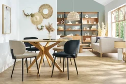 Miliboo Stühle aus schwarzem Samtstoff und Metall (2er-Set) ATRIUM* Design-stühle