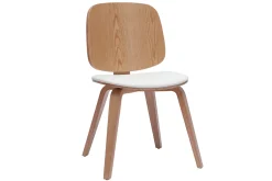Miliboo Stühle helles Holz und weiß (2er-Set) BECK* Design-stühle|Holzstühle