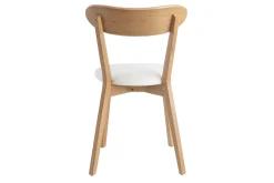 Miliboo Stühle im Eichen-Vintage und weiße Sitzfläche (2er-Set) DOVE* Design-stühle|Holzstühle
