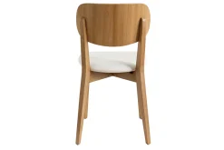Miliboo Stühle im Eichen-Vintage und weiße Sitzfläche (2er-Set) LUCIA* Design-stühle|Holzstühle