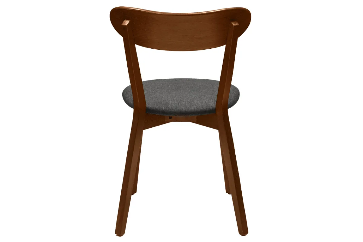 Miliboo Stühle im Eichen-Vintage und anthrazitgraue Sitzfläche (2er-Set) DOVE* Design-stühle|Holzstühle
