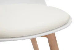 Miliboo Stühle in Weiß mit hellem Holz (2er-Set) ARISTA* Design-stühle