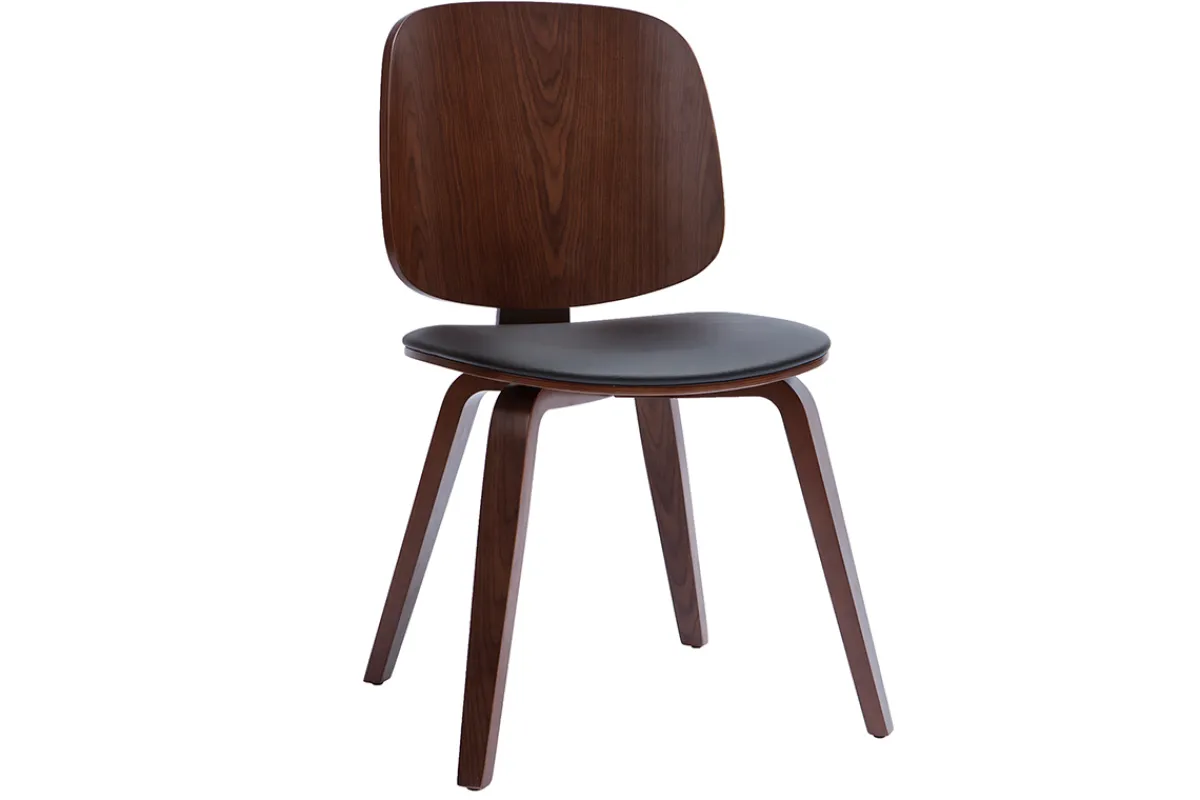 Miliboo Stühle schwarz mit dunklem Holz (2er-Set) BECK* Design-stühle|Holzstühle